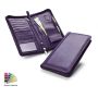 Sandringham Nappa Leather Deluxe Zipped Travel Wallet  (Pantone Match)