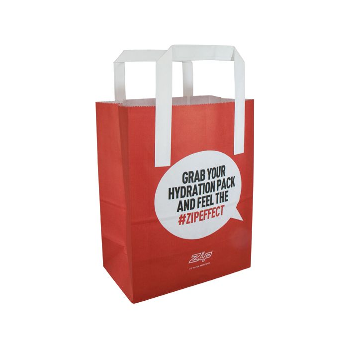 SOS Flat Paper Carrier Bag main product photo