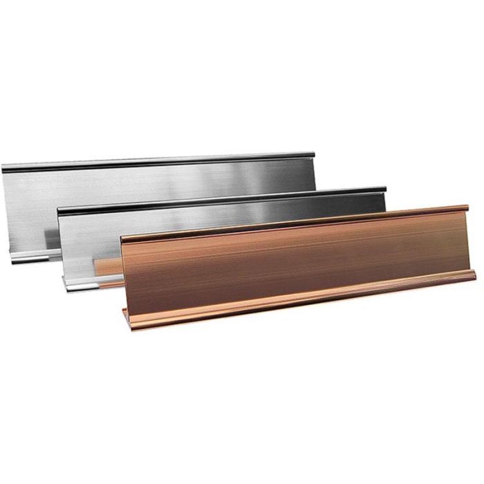 Wall/Door Aluminium Nameplate Holder - 8" x 1" main product photo