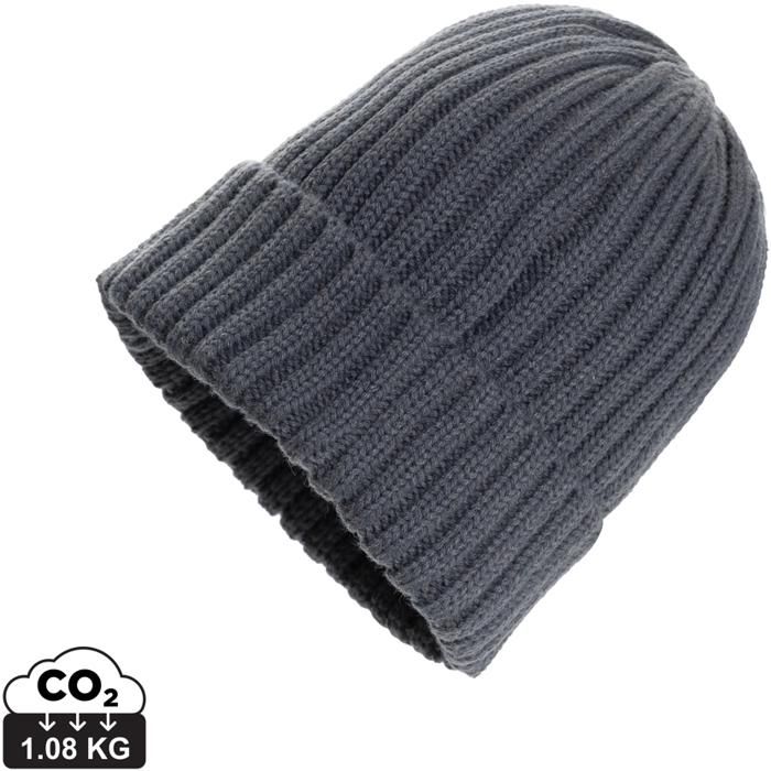 Branded beanie hat