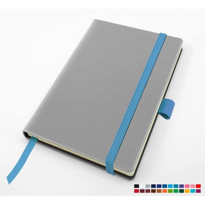 Black Belluno Pocket Casebound Notebook With Elastic Strap & Pen Loop main product photo