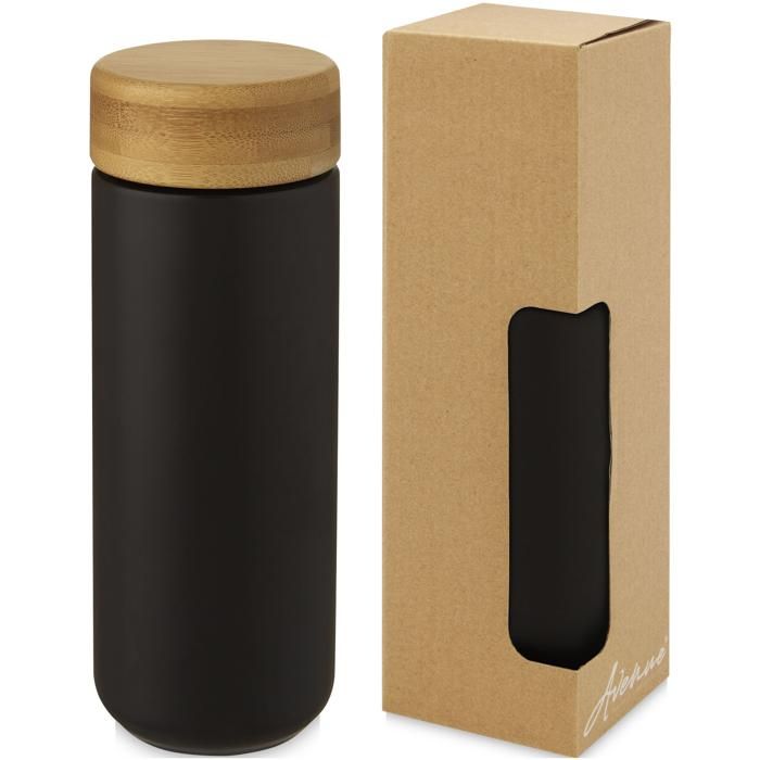 Lumi 300 ml Ceramic Tumbler With Bamboo Lid main product photo