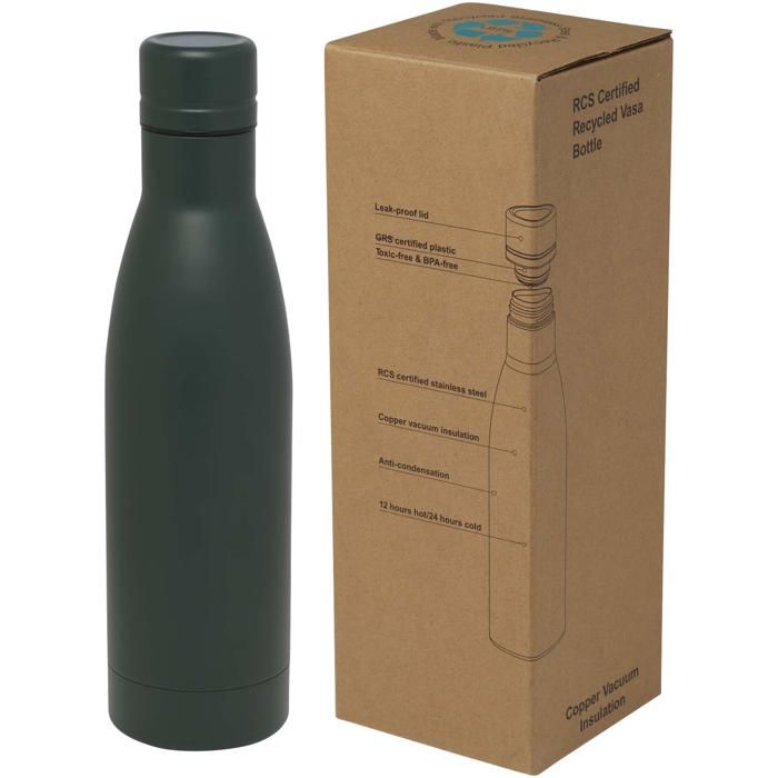 Vasa 500 ml RCS Certified Recycled Stainless Steel Copper Vacuum Insulated Bottle main product photo
