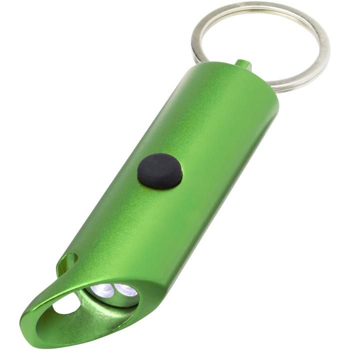 Flare RCS Recycled Aluminium Ipx LED Light And Bottle Opener With Keychain main product photo