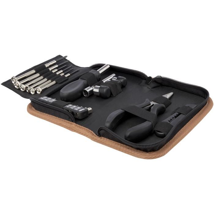 Spike 24-Piece RCS Recycled Plastic Tool Set With Cork Pouch main product photo