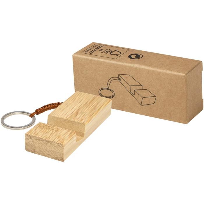 Bosona Bamboo Phone Holder With Keychain main product photo