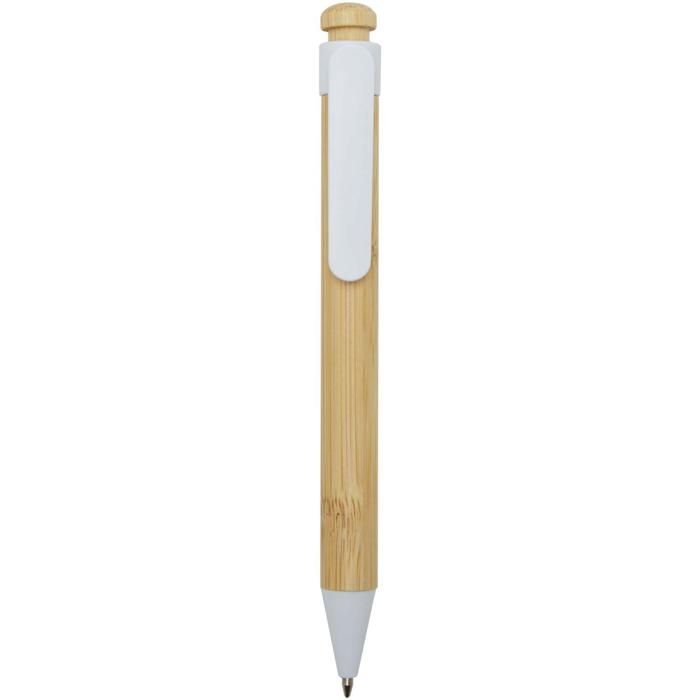 Rattan Bamboo And Recycled Plastic Ballpoint Pen (Black Ink) main product photo