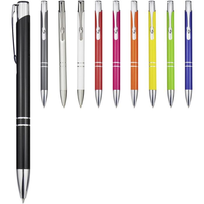 Moneta Aluminium Click Ballpoint Pen (Black Ink) main product photo