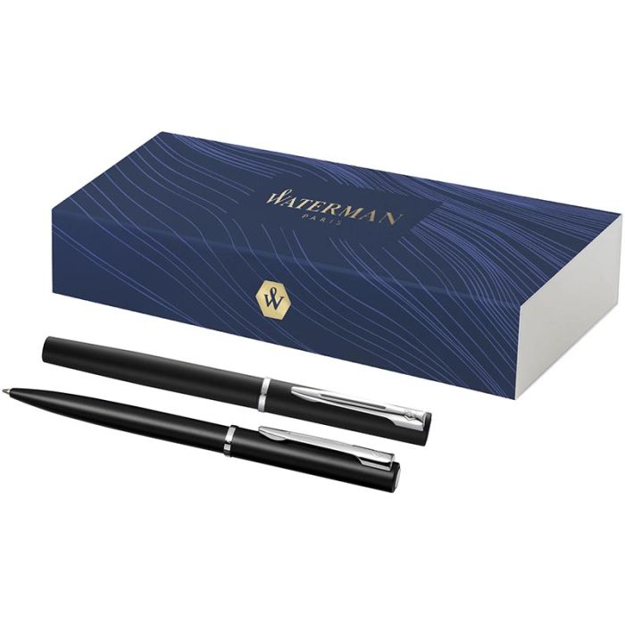 Waterman Allure Ballpoint And Rollerball Pen Set (Blue Ink) main product photo