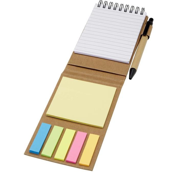Flipper Sticky Notepad With Ballpoint Pen (Black Ink) main product photo