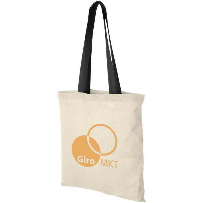 Nevada 100 g/m² Cotton Tote Bag Coloured Handles 7L main product photo