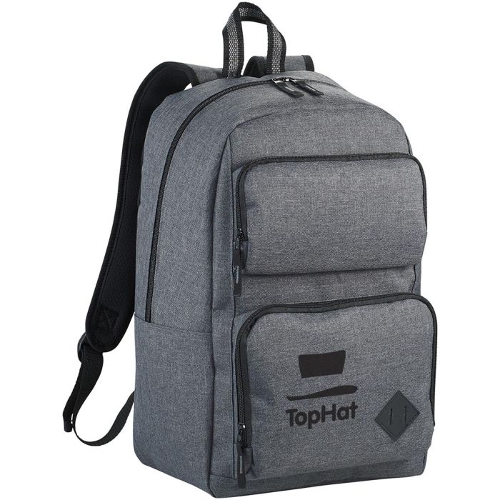 Promotional Graphite Deluxe 15 Laptop Backpack 20L from Fluid Branding Laptop Computer Bags