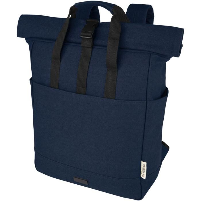 Joey 15" GRS Recycled Canvas Rolltop Laptop Backpack 15L main product photo