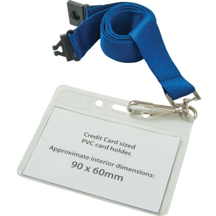 Promotional Credit Card Sized Lanyard Wallets from Fluid Branding