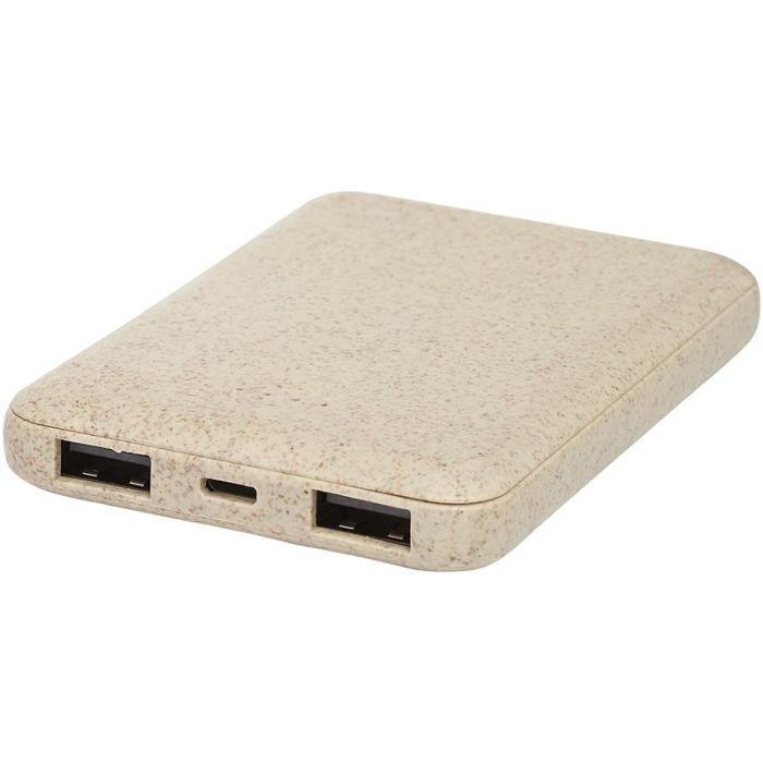 Asama 5000 mAh Wheat Straw Power Bank main product photo