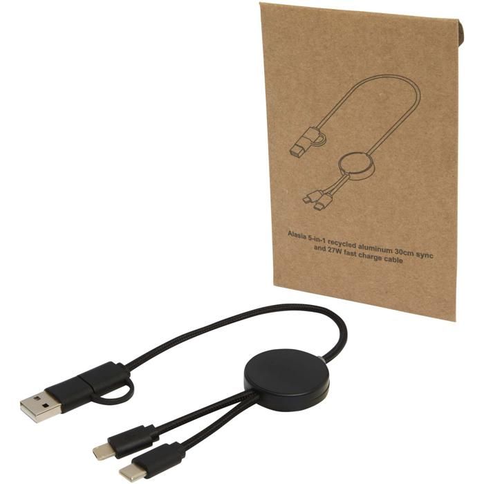 Citala 5-In-1 Recycled Plastic 30 cm Data Sync And 27W Fast Charge Cable main product photo