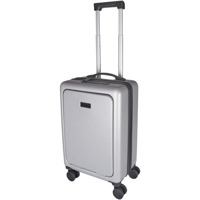 Branded promotional suitcase.