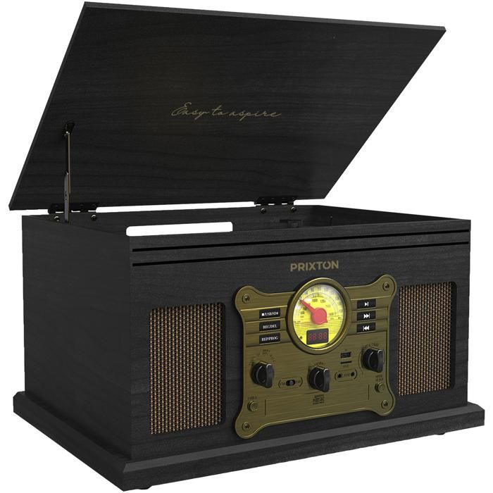Prixton Century Vinyl Turntable And Music Player main product photo