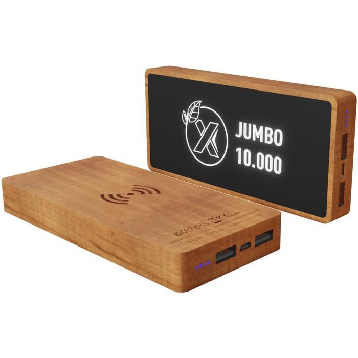 SCX.Design P46 10.000 mAh Wooden Wireless Charging Power Bank main product photo