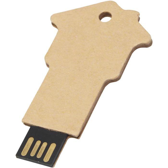 House-Shaped Recycled Paper USB 2.0 main product photo