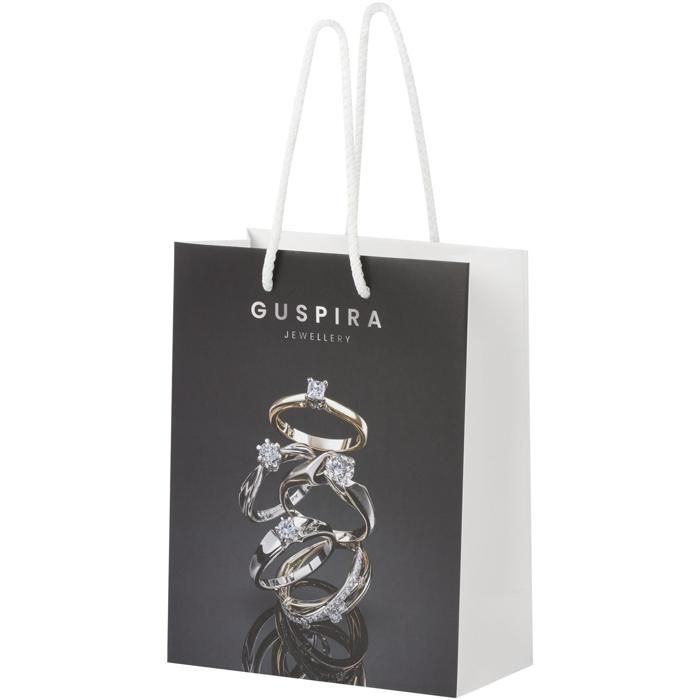 Handmade 170 g/m2 Integra Paper Bag With Plastic Cord Handles - 18 x 9 x 23 cm main product photo