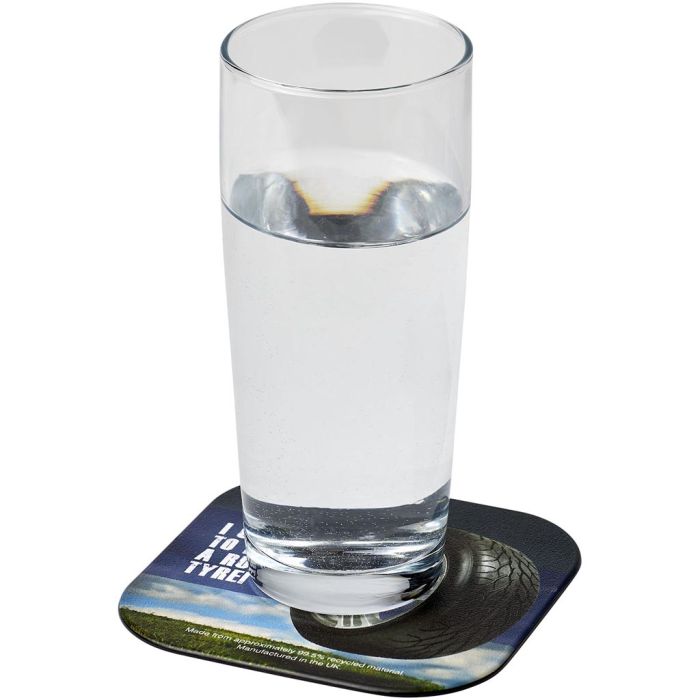 Brite-Mat Square Coaster With Tyre Material main product photo