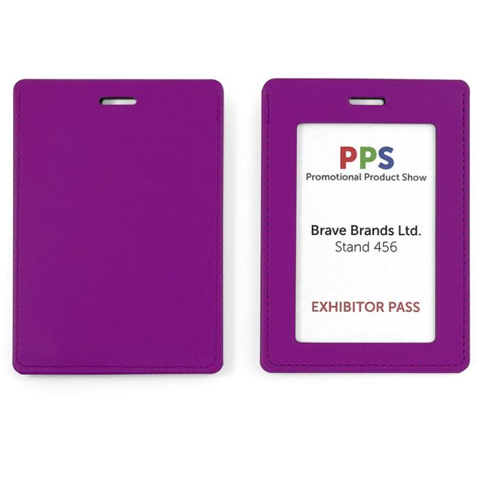 Portrait ID Card Holder For A Lanyard Or Clip In Belluno