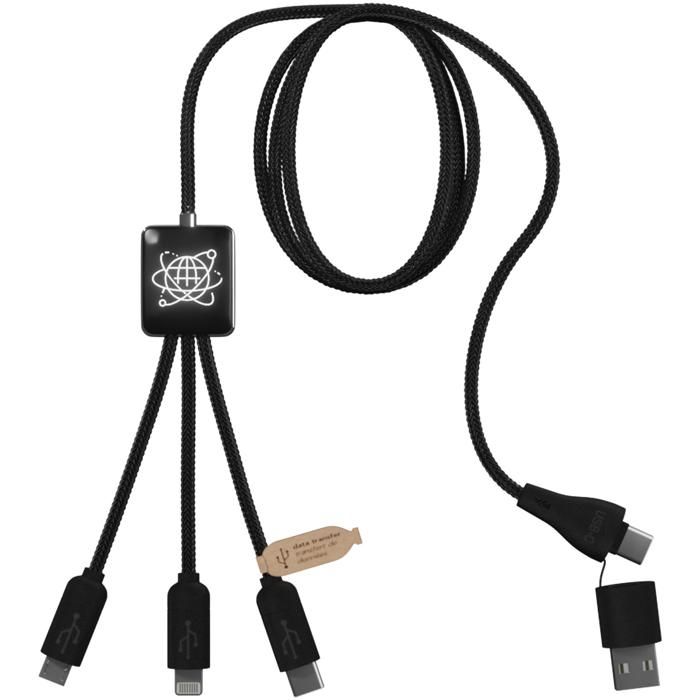 SCX.Design C45 5-In-1 RPET Charging Cable With Data Transfer main product photo
