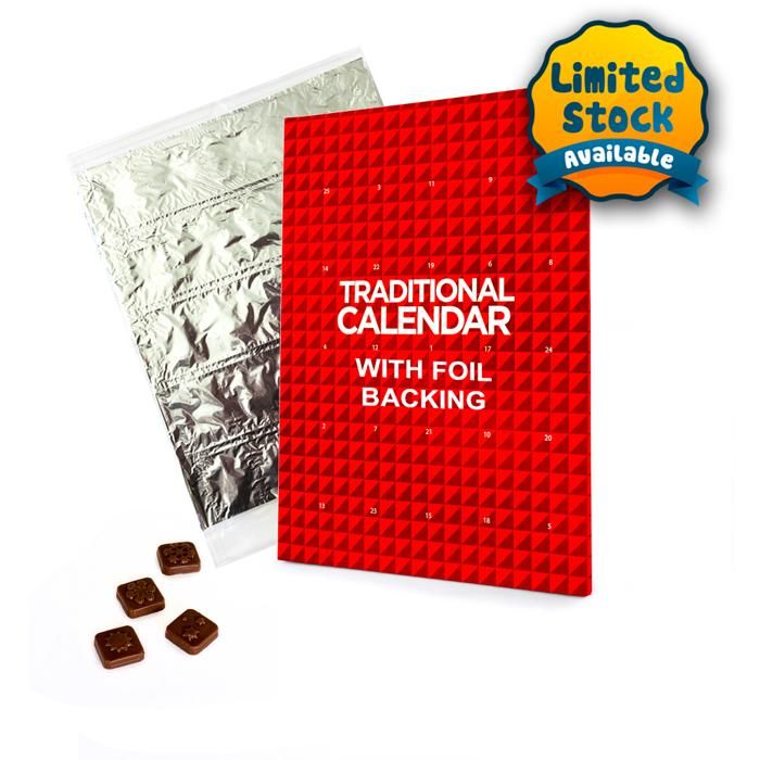 Traditional A4 Advent Calendar Foiled main product photo