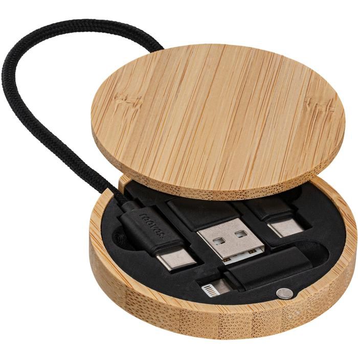 4-In-1 Charging Cable Reeves-Convertics Bamboo Evo main product photo