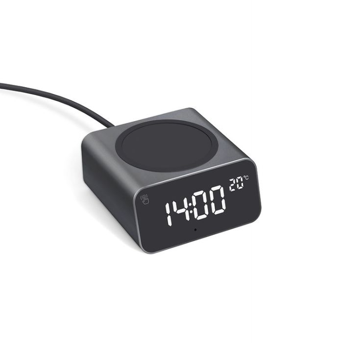 Xoopar Reddi Travel Clock And Wireless Charger (Pd) With Bt main product photo