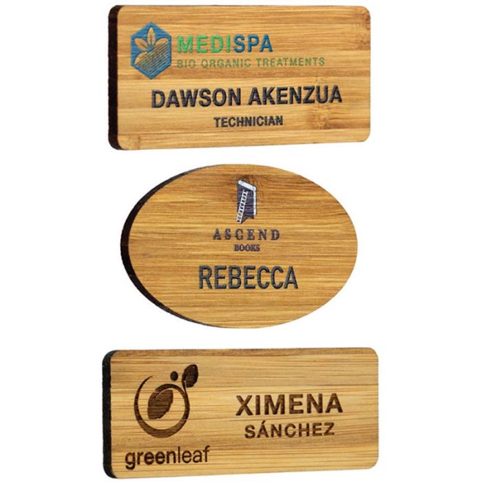 Bamboo Name Badge main product photo