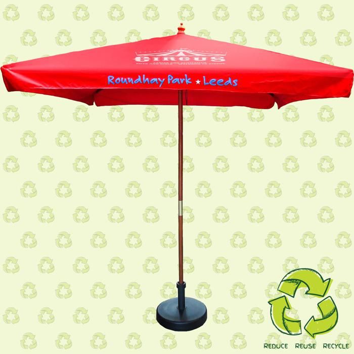 2M Square Wooden Parasol- Eco main product photo