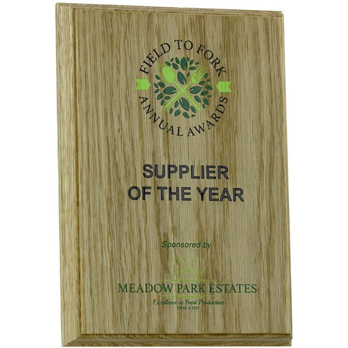 8 x 10" Oblong Oak Plaque main product photo
