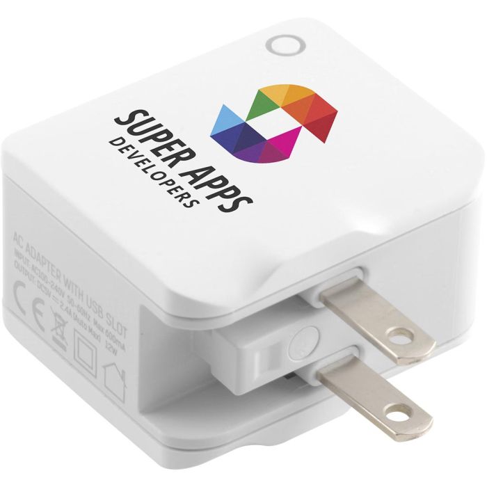World USB Travel Adapter With Eva Travel Case main product photo