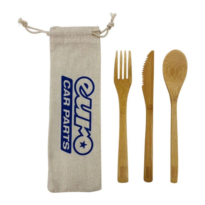 Bamboo Cutlery Set main product photo