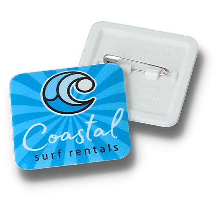 Recycled DBASE Badge 37mm Square main product photo