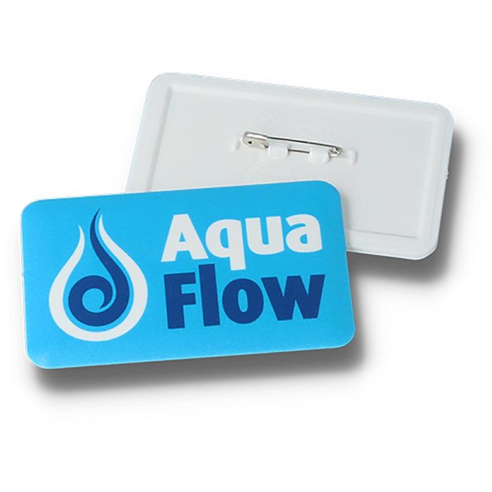 Recycled DBASE Badge 70 x 43mm Rectangular main product photo