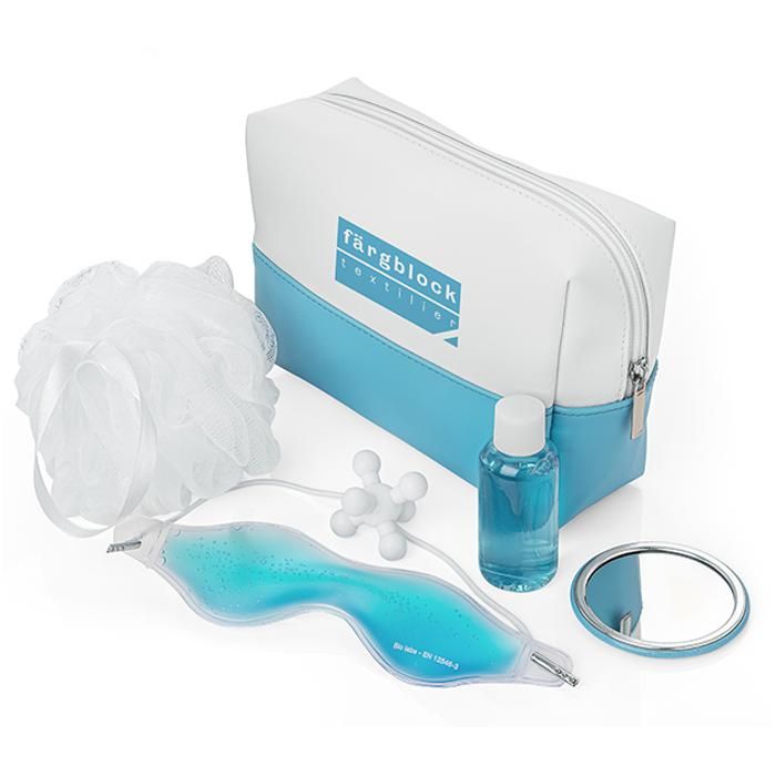 Wellbeing / Spa Set In A Blue And White Bag main product photo