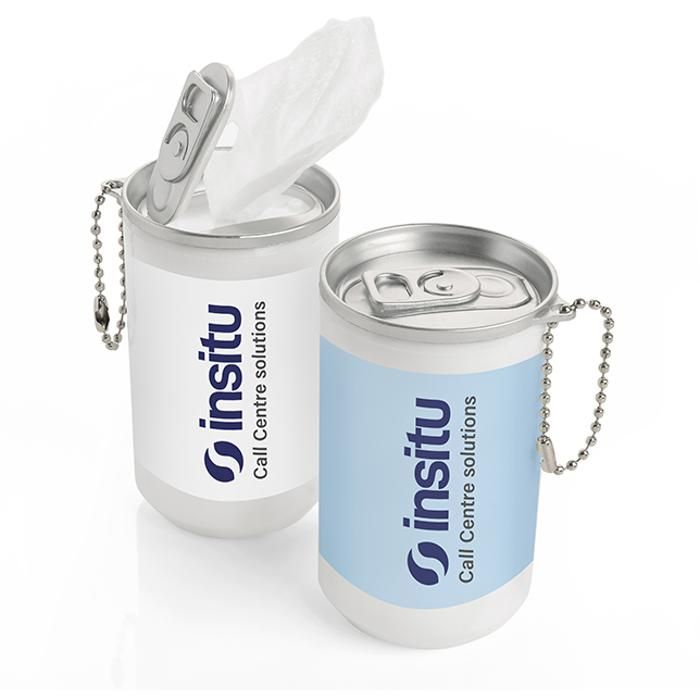 30 Antibacterial Wet Wipes In A Mini White Tub main product photo