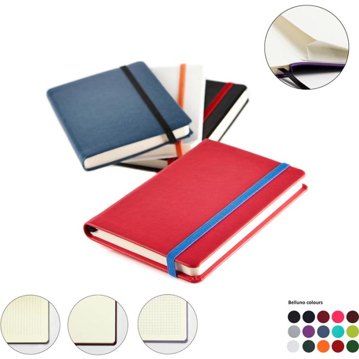 Belluno Pocket Casebound Notebook With Elastic Strap main product photo