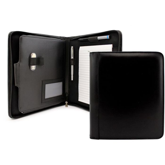 Deluxe Sandringham Nappa Leather Compendium Folder With Ipad Or Tablet Pocket main product photo