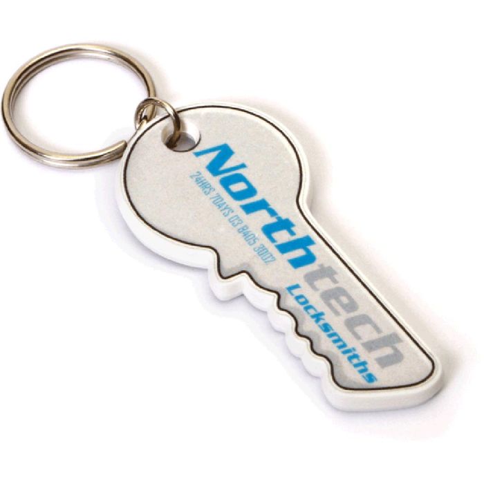 Recycled Key Shape Keyring main product photo