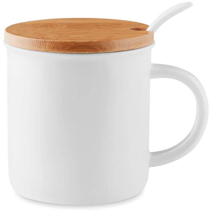 Kenya Porcelain Mug With Spoon