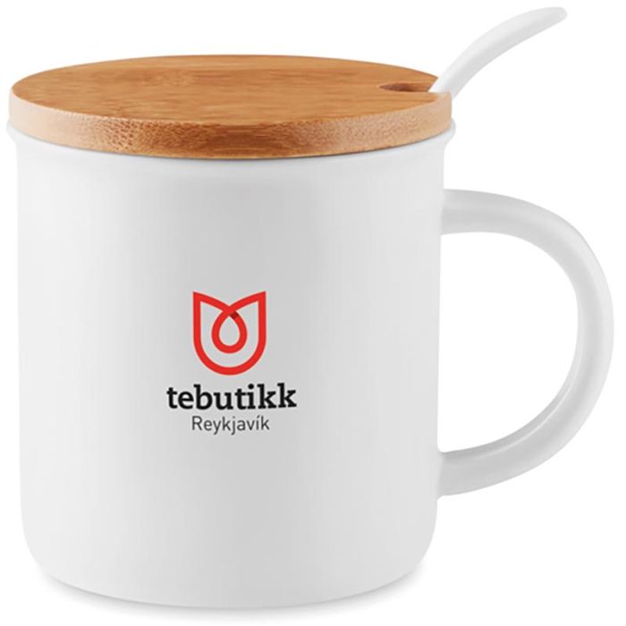 Kenya Porcelain Mug With Spoon