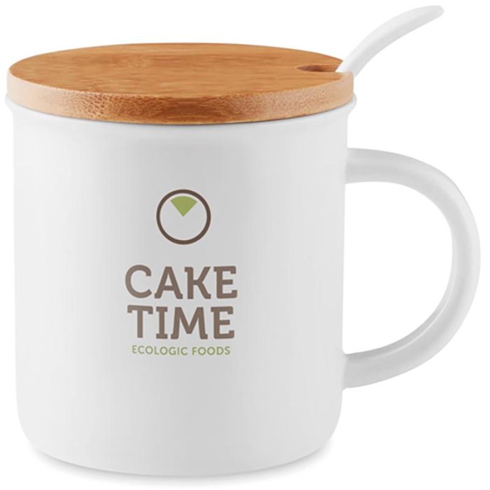 Kenya Porcelain Mug With Spoon
