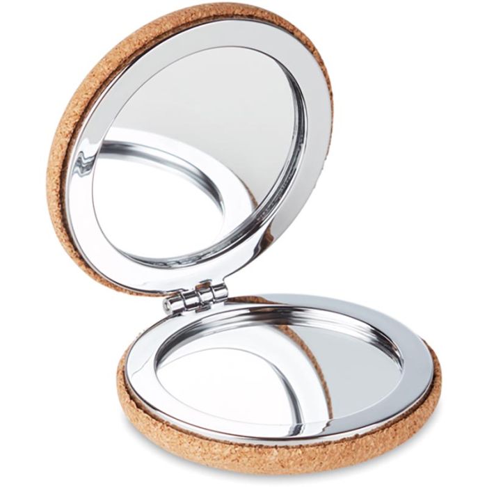Guapa Cork Pocket Mirror With Cork Cover main product photo