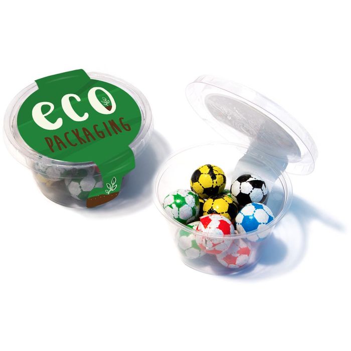 Eco Range - Eco Maxi Pot - Chocolate Footballs main product photo