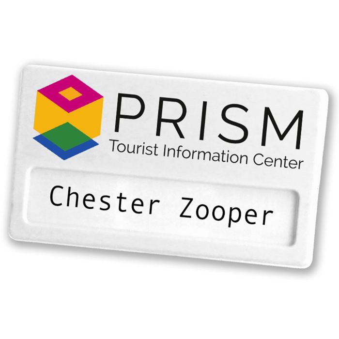 Recycled Name Badge - Magnet Back main product photo