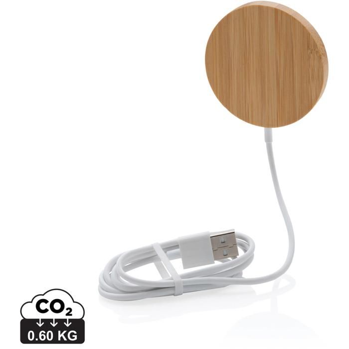 10W Bamboo Magnetic Wireless Charger main product photo